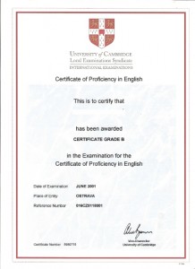 CPE - Certificado De Proficiência Em Inglês Da Universidade De ...